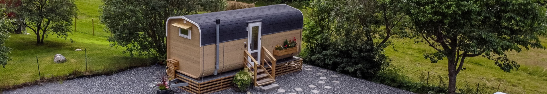 Mikrohuse og campingpods