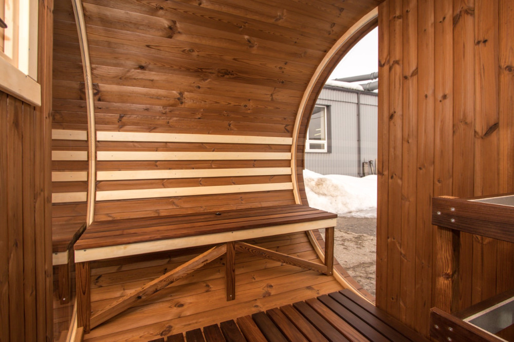 Oval sauna LUX 4,00m Timberart image 11