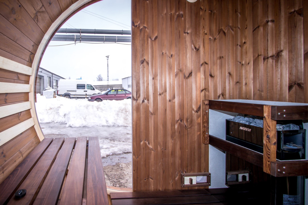 Oval sauna LUX 4,00m Timberart image 11