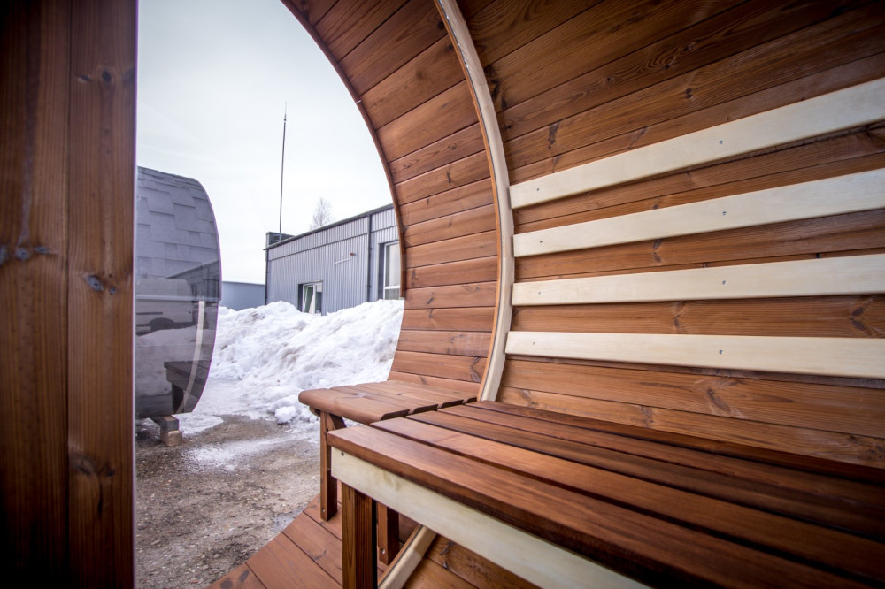Oval sauna LUX 4,00m Timberart image 11