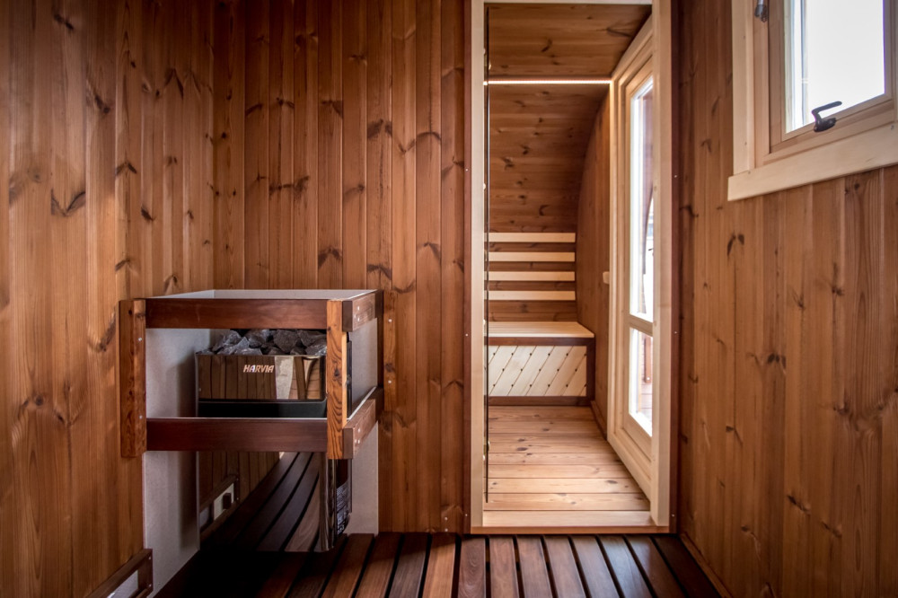 Oval sauna LUX 4,00m Timberart image 11