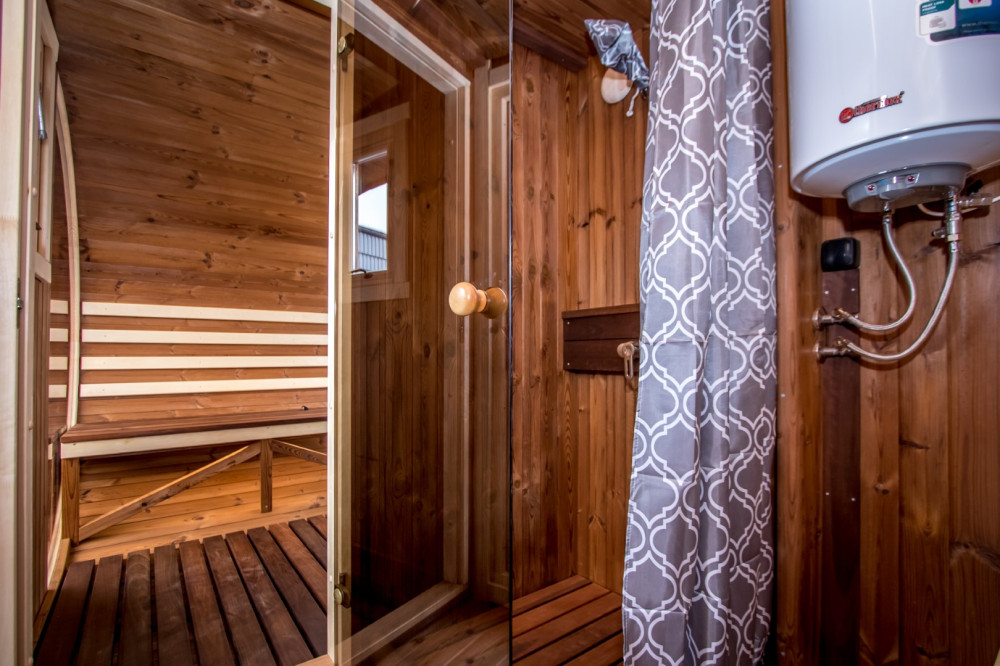 Oval sauna LUX 4,00m Timberart image 11