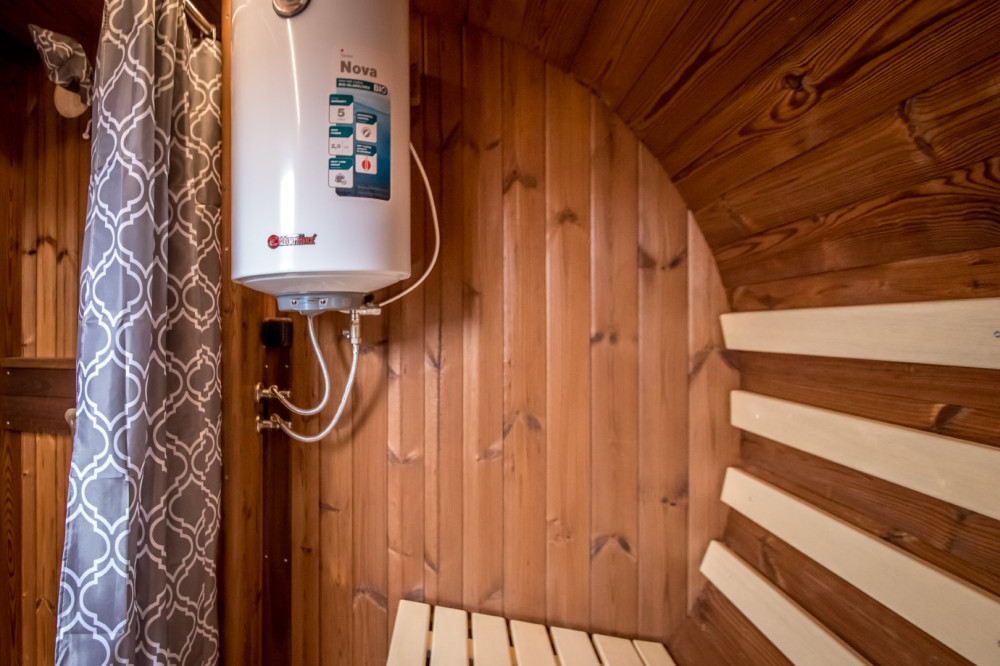 Oval sauna LUX 4,00m Timberart image 11