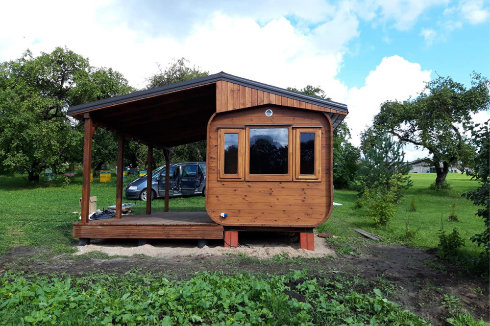 Tøndesauna med terrasse 6,00m Timberart image 10