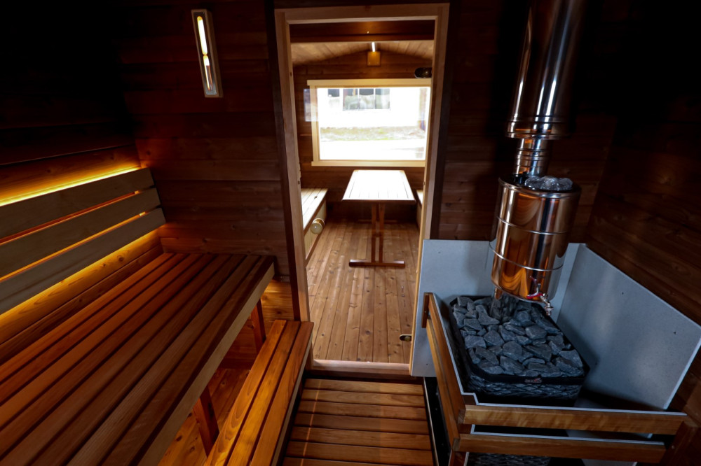 Saunahus med terrasse 6m Timberart image 12